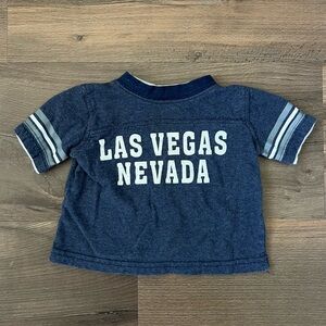 Koskash Baby Las Vegas Nevada 90s Vibe T-shirt - Blue & White - Sz. 6-9m